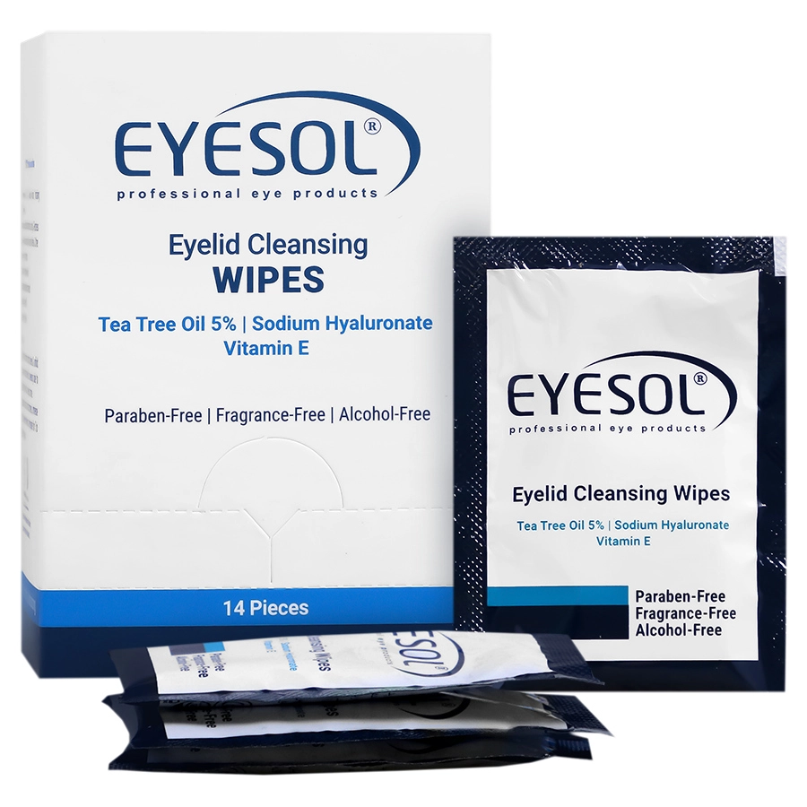 eyesol eyelid cleansing wipes پد پاک کننده پلک و مژه آیسول