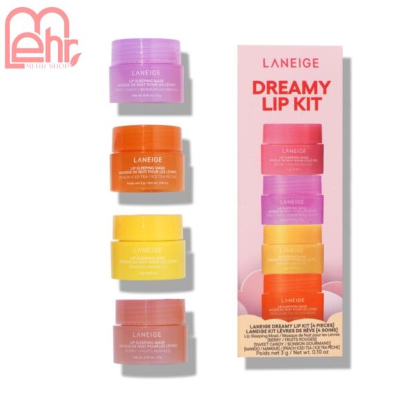 ماسک لب چهار عددی لانیژ(Laneige dreamy lip kit)