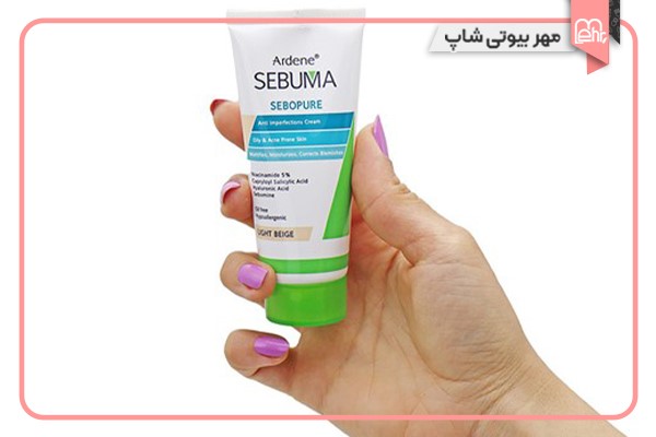 کرم یکنواخت کننده رنگی پوست چرب سبوما آردن