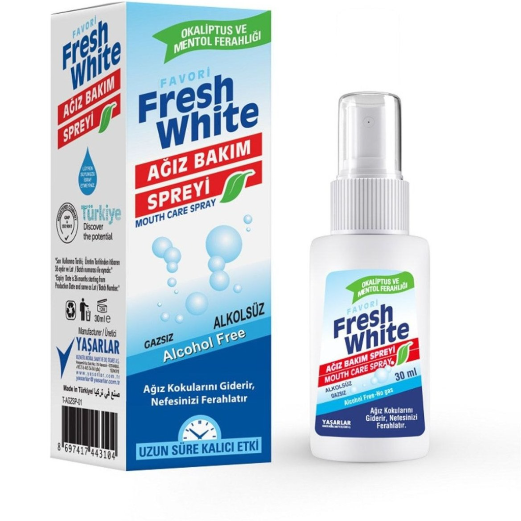 Fresh White Mouth Freshening Spray اسپری خوشبو کننده دهان فرش وایت