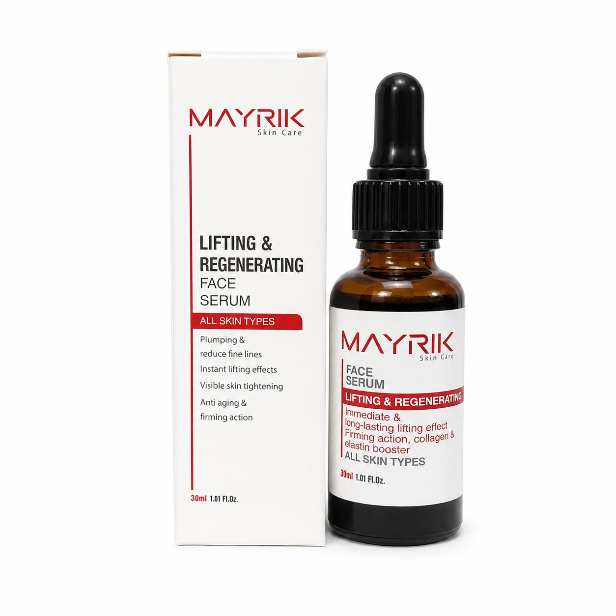 سرم صورت میریک ضدچروک و جوانساز مدل Lifting & Regenerating حجم 30 میلی لیتر